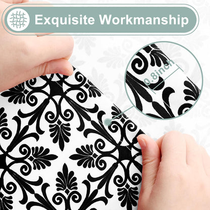 2 Pack 6 Foot Rectangle Picnic Tablecloth, Elastic Fitted Waterproof Table Cover, Windproof Washable Polyester Table Cloth for Camping, Indoor and Outdoor (Black, 30" X 72")