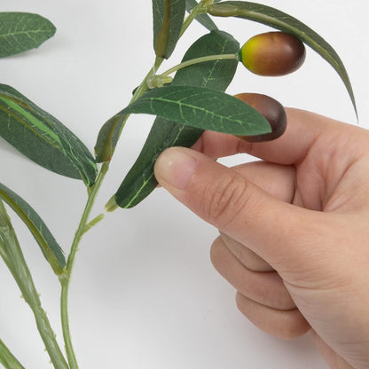 3 PCS 39" Fake Olive Tree Branches Olive Stems Large Tall Artificial Greenery Stems Bulk Faux Olive Branches for Vase Olive Leaves Plant Branch Greenery Decor