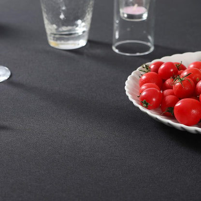 Rectangle Tablecloth 60X102 Inch Washable Polyester Fabric Table Cloth for Wedding Party Dining Banquet Decoration（60X102, Black）