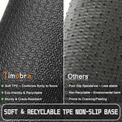 Door Mat outside Entrance, Heavy Duty Non-Slip Outdoor Mats for Front Door, All-Weather Waterproof Sturdy Doormat, Low Pile Entry Mat Indoor for Garage and Patio, Easy Clean, 29.5X17, Grey