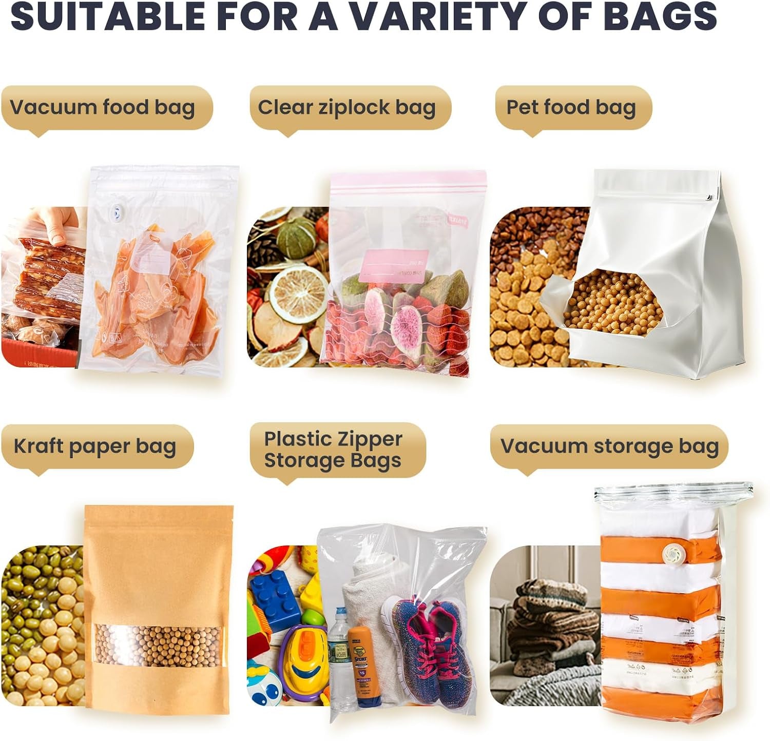 Plastic Heavy Rolling Slide Clip Seal Grip Air Tight Accessories for Vacuum Storage Space Saver Bags