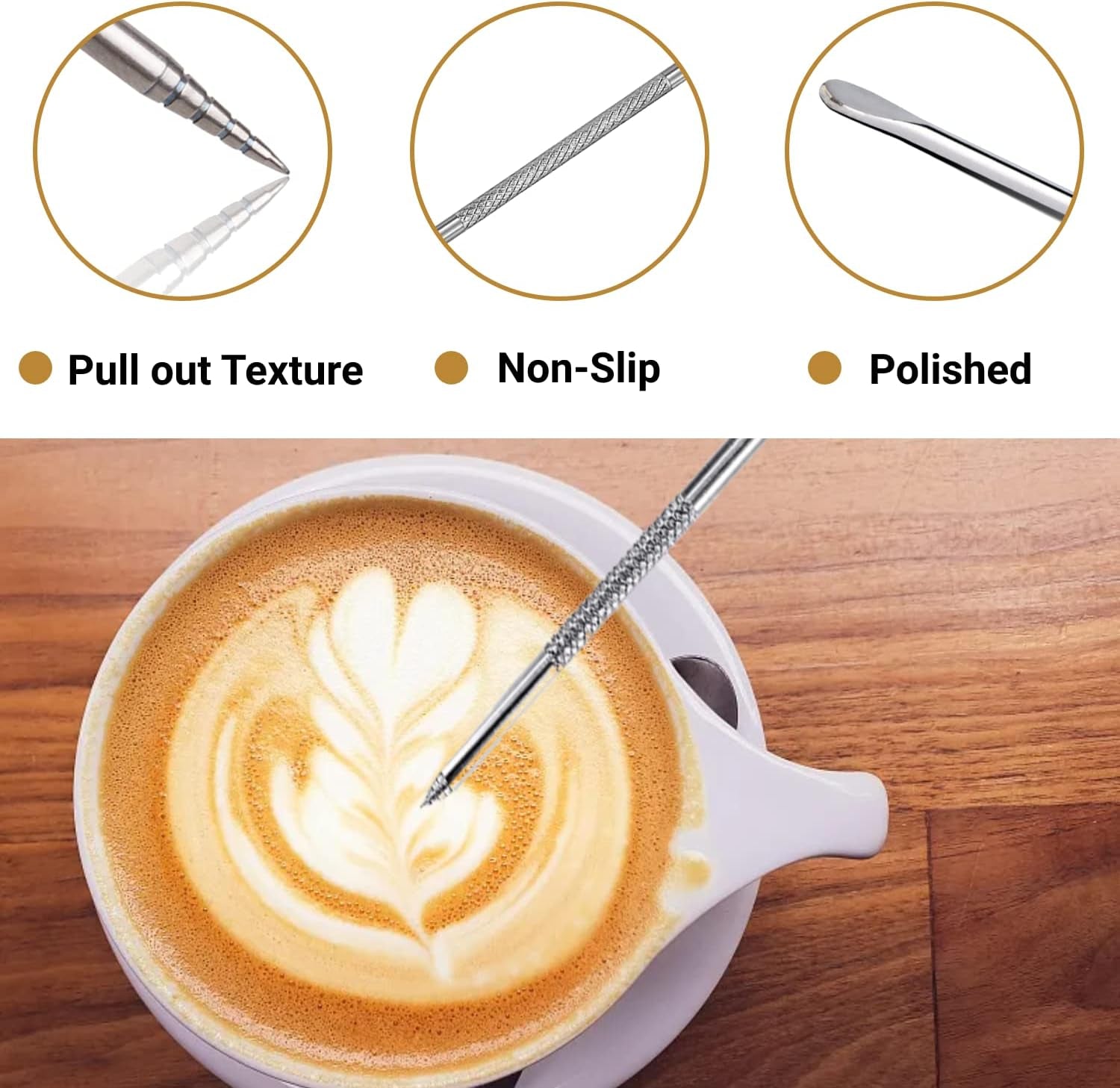 Milk Frothing Pitcher, 2Pcs, 350Ml & 600Ml, Milk Frother Cup Stainless Steel Jug Steaming Pitcher, Milk Coffee Cappuccino Latte Art Barista Steam Pitchers Milk Jug Cup with Decorating Pen
