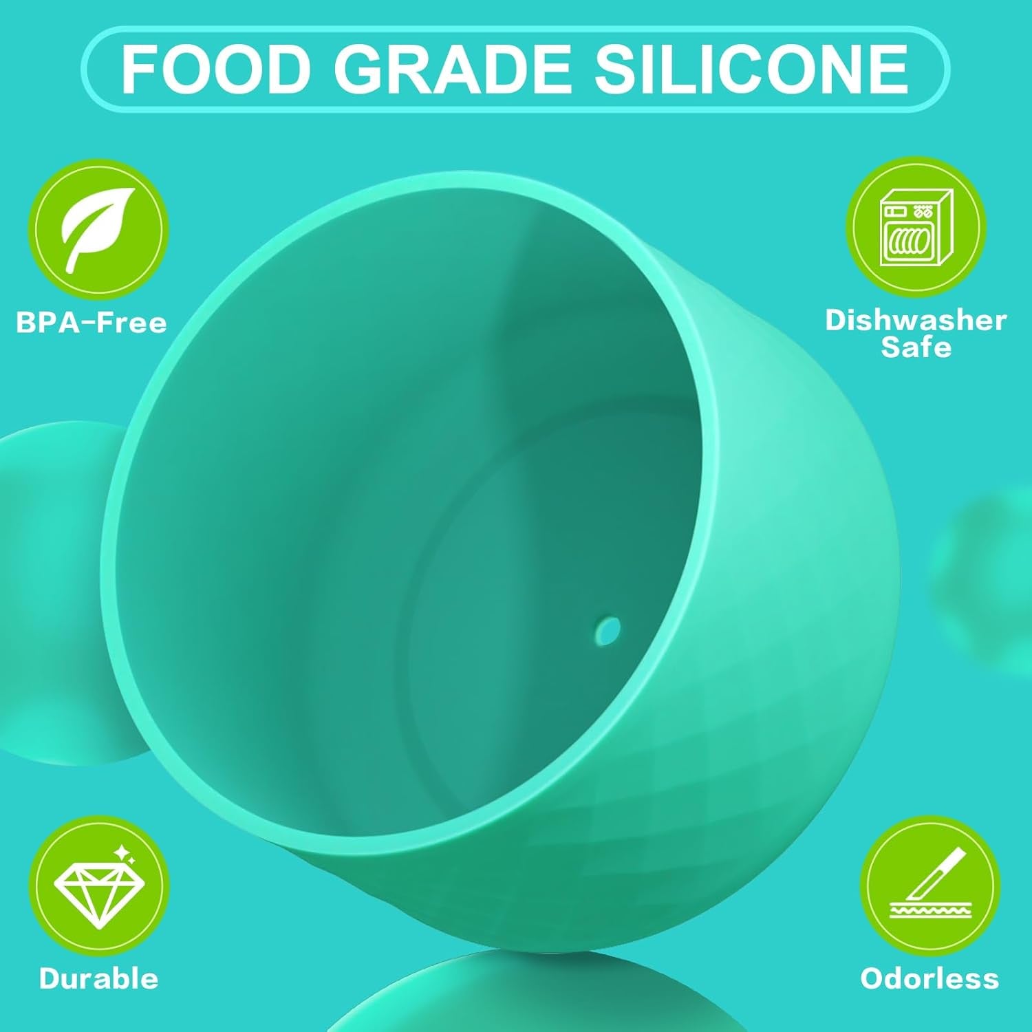 Silicone Boot for Owala 40 Oz Tumbler with Handle, Anti-Slip Protective Sleeve for Stainless Steel Triple Layer Insulated Travel Tumbler Accessories