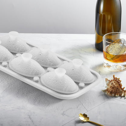 3D Football Ice Cube Tray, Large Football Silicone Fun Shapes Whiskey Ice Mold with Funnel for Cocktails, Bourbon,Brandy, Whiskey Gifts for Men