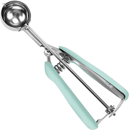 Cookie Scoop 1.5 Tablespoon, Size #50 Cookie Dough Scoop, Cookie Scoop for Baking, Mint, Spring-Loaded Scoop, Comfortable Grip