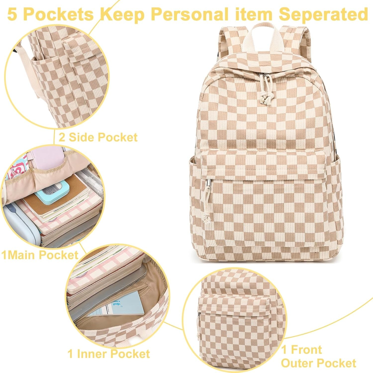 Backpack for Girls Kids Preschool Backpack with Lunch Box Kindergarten Bookbag Toddler School Bags Set