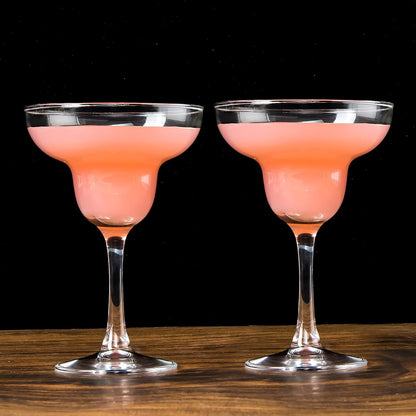 Set of 7 Classic Clear Margarita Glasses - Versatile Cocktail Glasses for Espresso Martini, Cosmopolitan, Manhattan, Perfect for Housewarming and Engagement Gifts, 10 Ounce Capacity