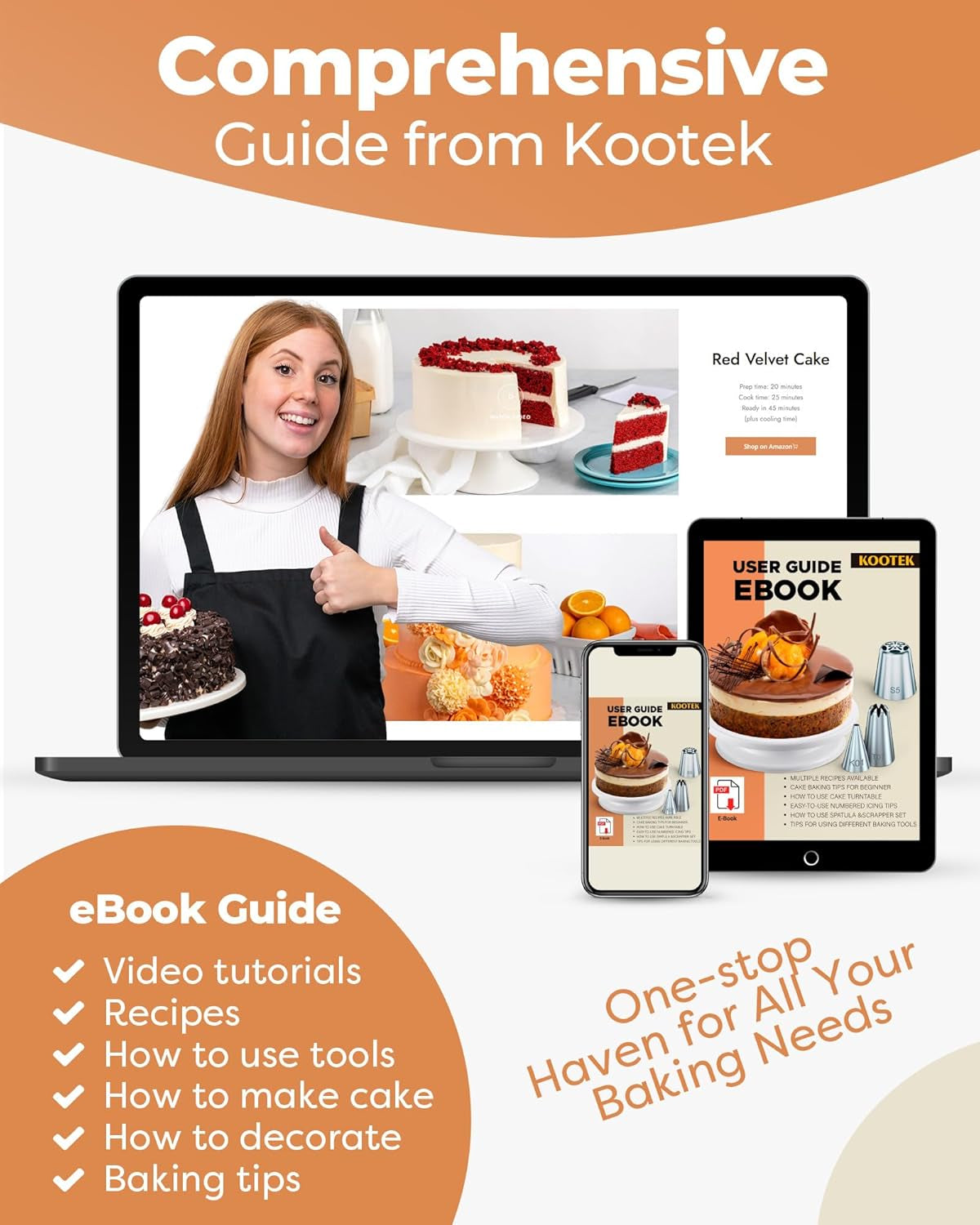 700Pcs Cake Decorating Kit, Baking Supplies with Springform Pans, Cake Turntable for Decorating, Piping Tips, Pastry Bags, and More Baking Tools