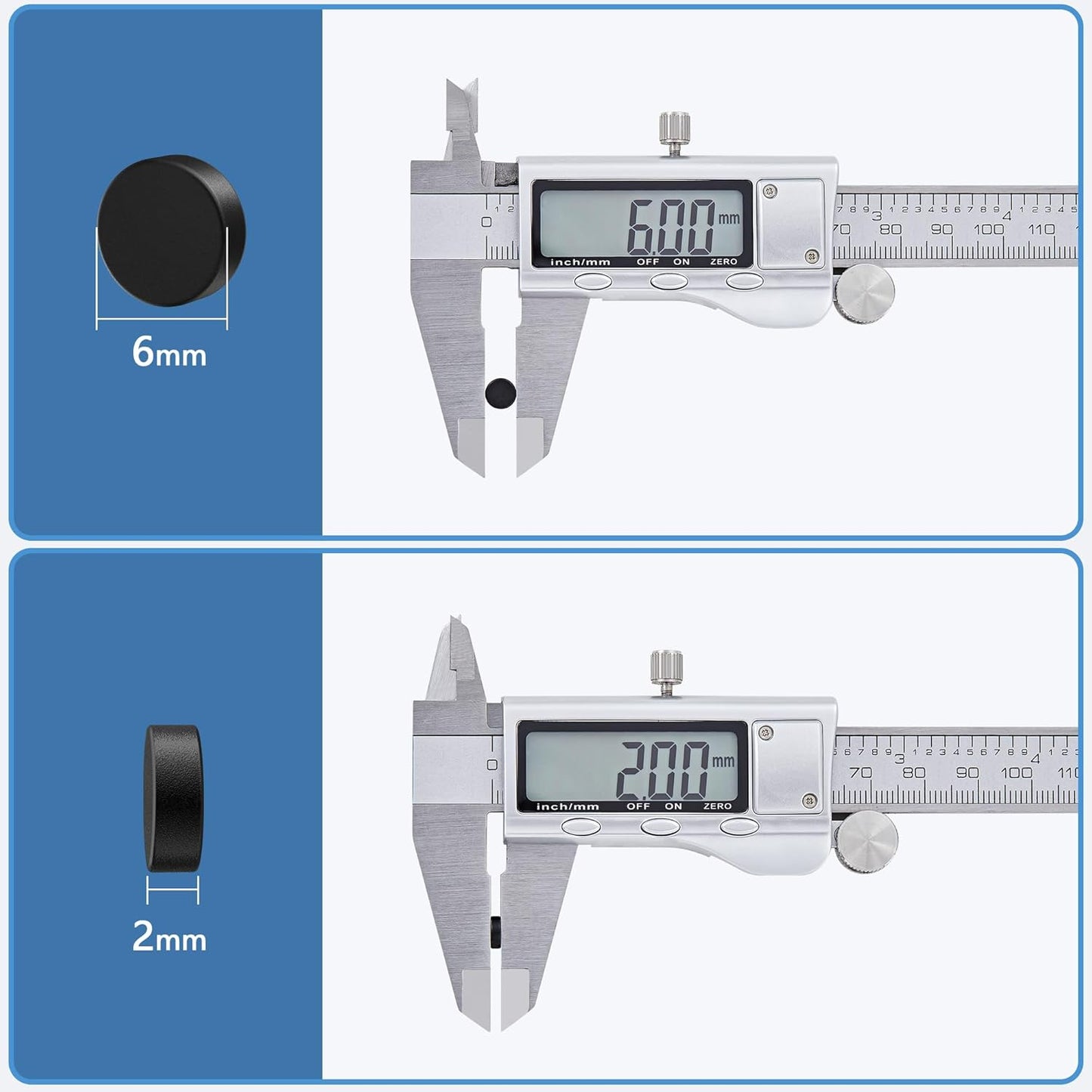 40 Pcs Refrigerator Magnets, 6X2Mm Small round Fridge Magnets, Multi-Use Premium Neodymium Tiny Circle Magnets, for Whiteboard, Billboard, Crafts, DIY, Home, Kitchen, Office, School (Black)