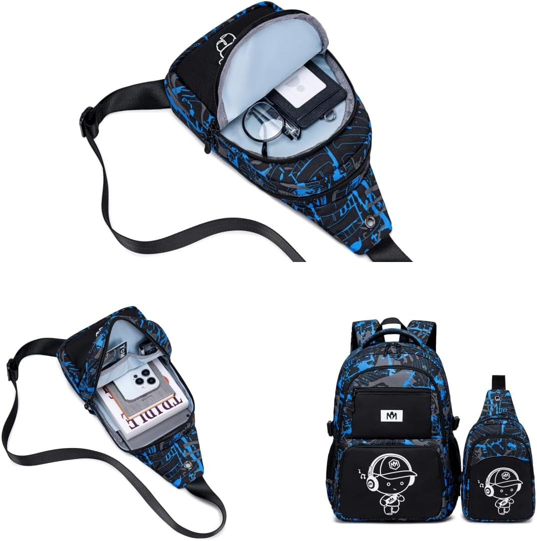 Small Sling Bag Crossbody Bags Camouflage Fanny Packs Chest Bag Travel Chest Gifts for Boys