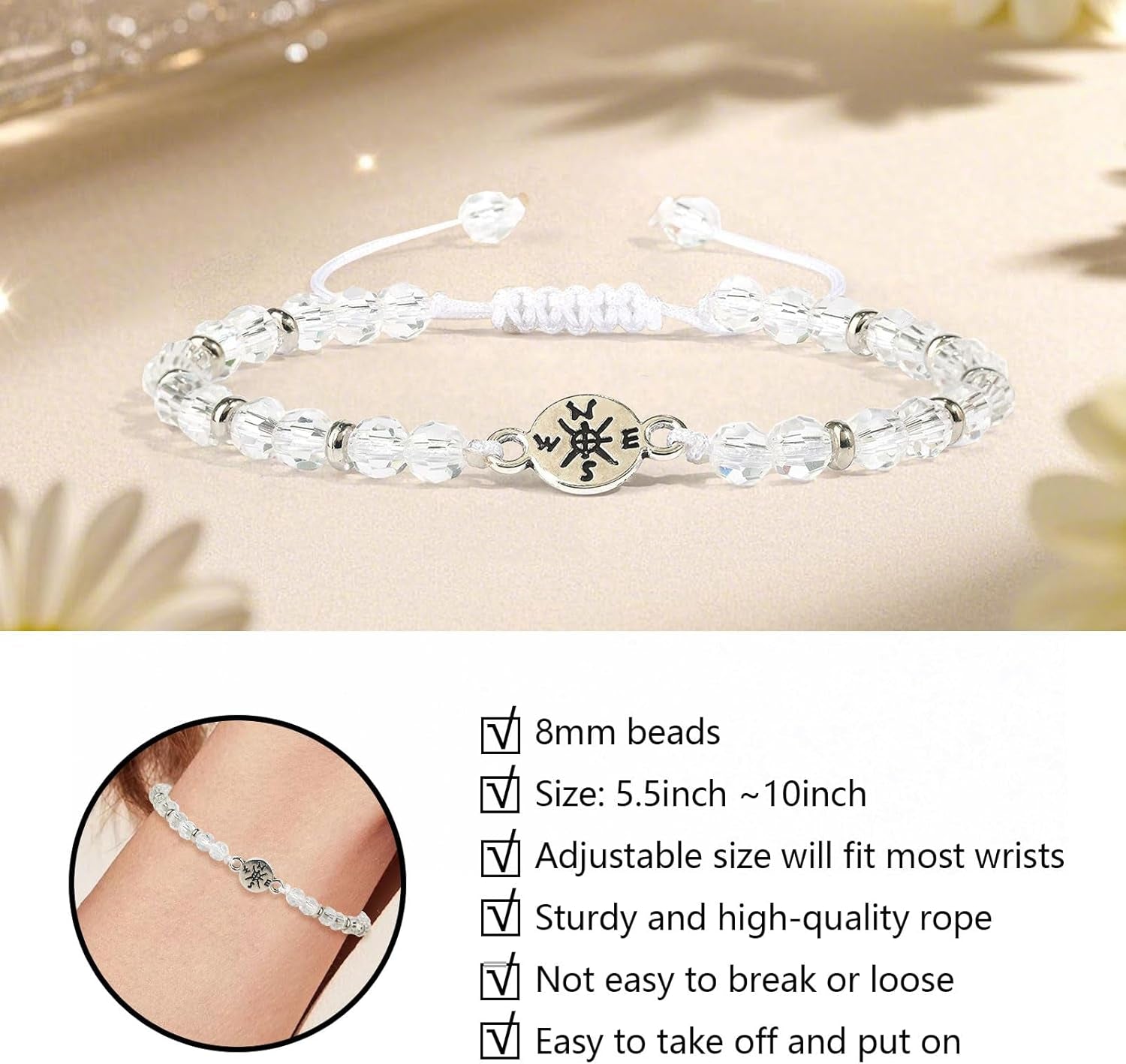 2025 Graduation Gifts for Her Cool High School College Class 5Th 8Th Grade Girls Bracelet Cards Middle School Kindergarten Masters Degree Senior Congratulations Gifts