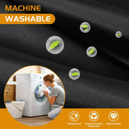 1 Pack Fabric Snap-In Shower Curtain Liner Replacement,Compatible with No Hook Shower Curtain with Snap in Liner, Removable & Water-Repellent,Machine Washable,70X54,Black