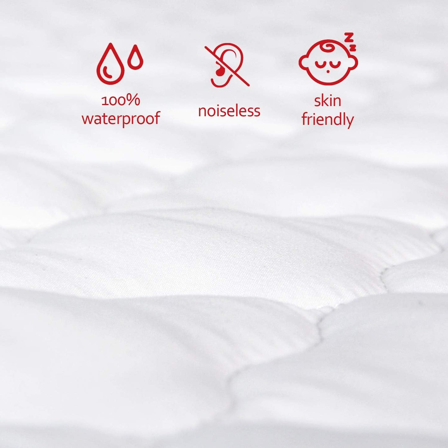 Waterproof Pack and Play Mattress Pad Sheets Fitted, Cotton Fabric Pack and Play Protector, Fits Graco Play Yard, Baby Mini Crib Sheet Cover