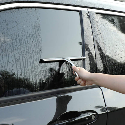 All-Purpose Shower Squeegee for Shower Doors, Bathroom, Window and Car Glass - Stainless Steel, 10 Inches