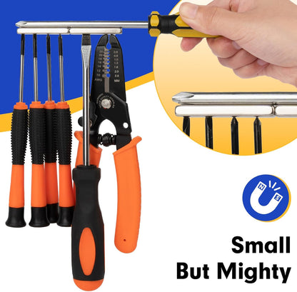 2 Pack Neodymium Bar Magnets, Rare Earth Magnets Metal Neodymium Magnet with Double-Sided Adhesive for Fridge and Office Projects, 40X10X5Mm(Silver)