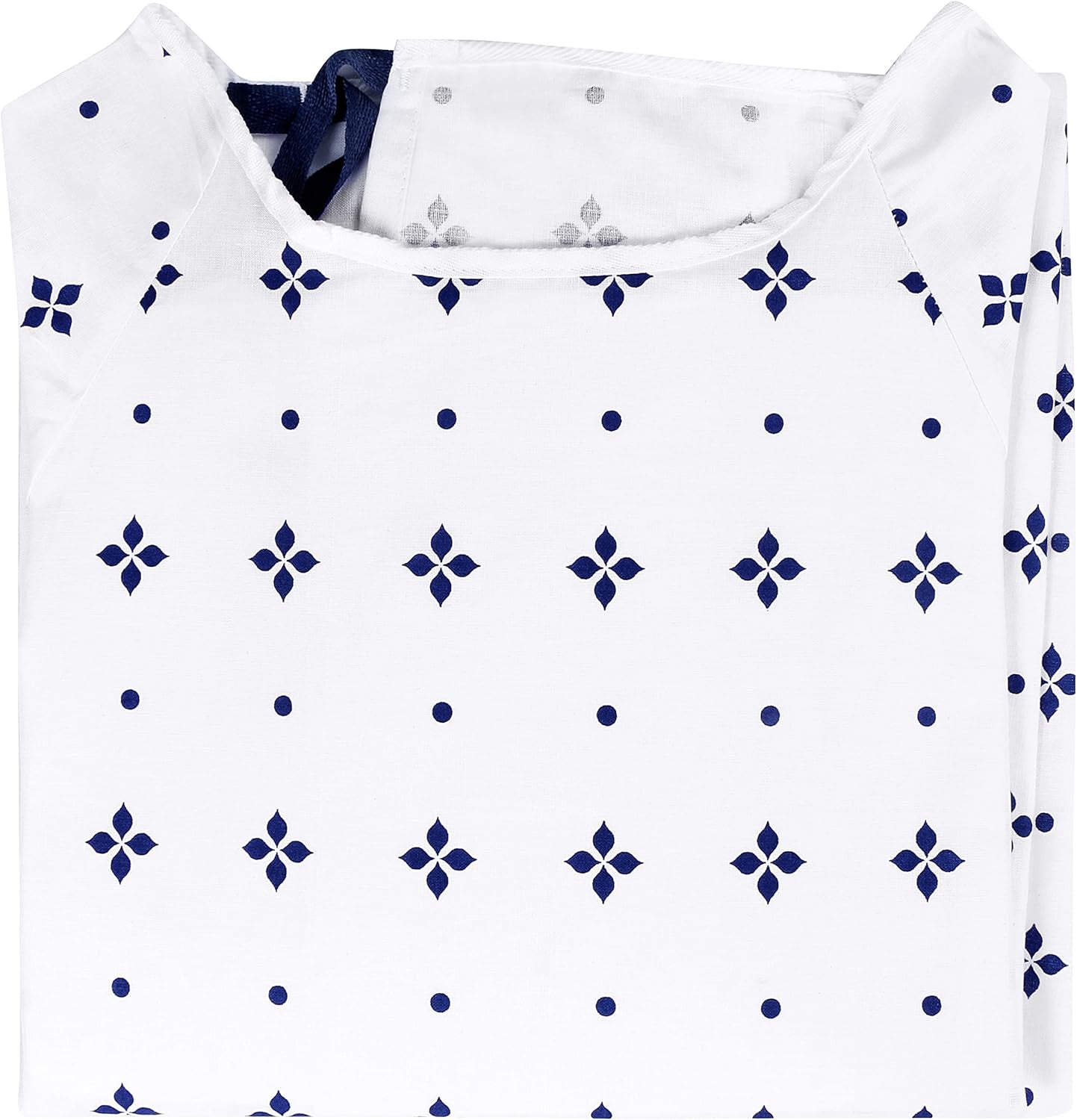 4 Pack Unisex Hospital Gowns, Patient Gowns for Women and Men with Back Tie, Comfortably Fits Sizes up to 2XL Blue