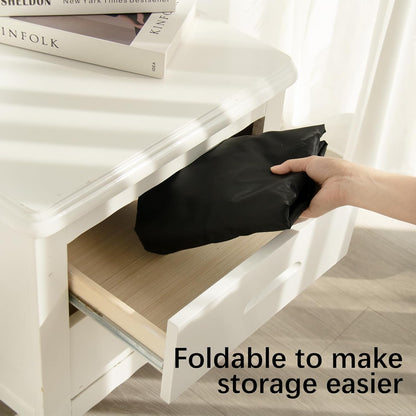 Moving Bags Heavy Duty with Strong Zipper & Handles, Sturdy Clothes Storage Bags, Packing Totes 6 Pack, College Dorm Room Essentials, Black