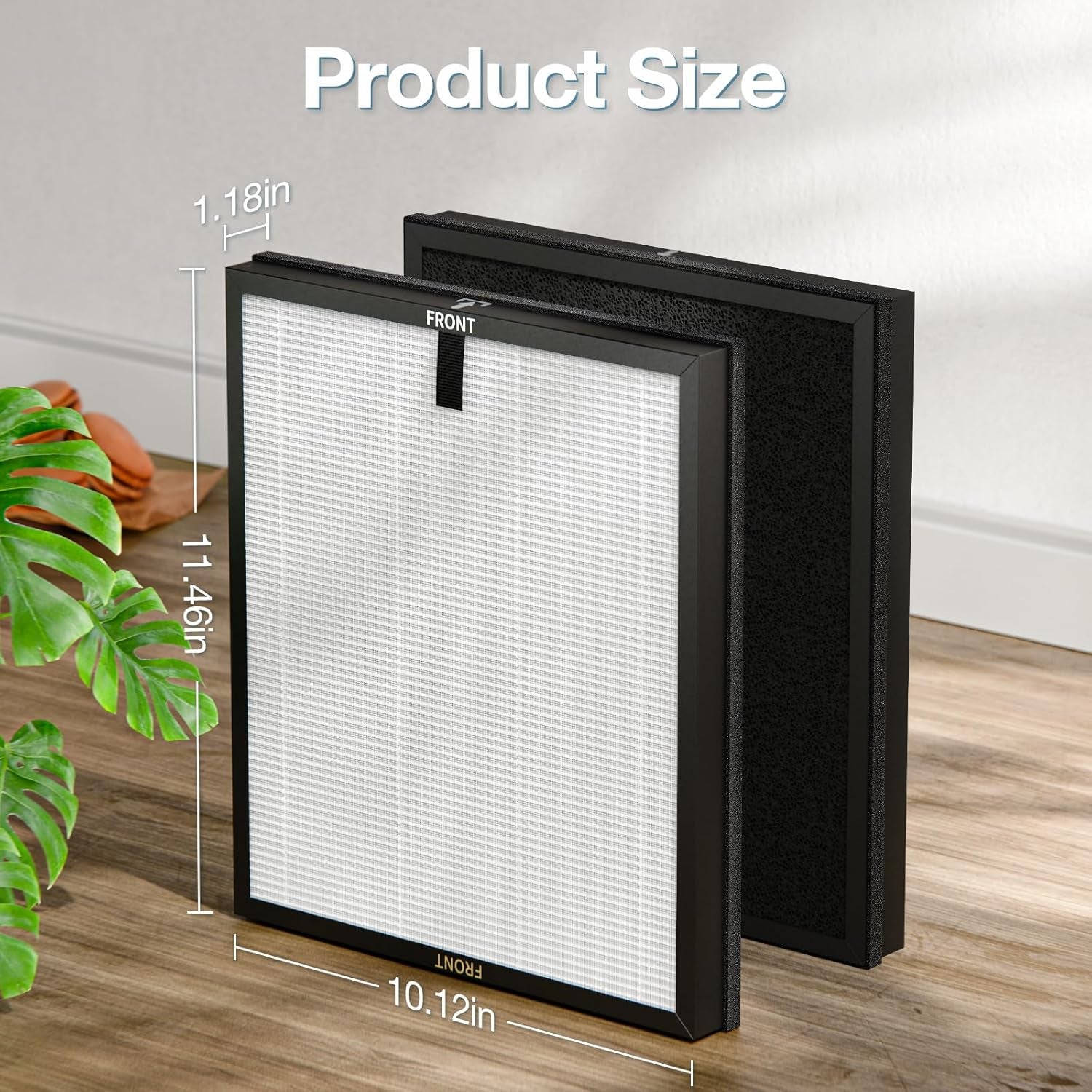 HAP603 Replacement Filter Set for ECOSELF HAP603 / HAP603WF Air Purifier - Compatible Air Purifiers Filter for Large Home Rooms, Model # RFHAP603, White