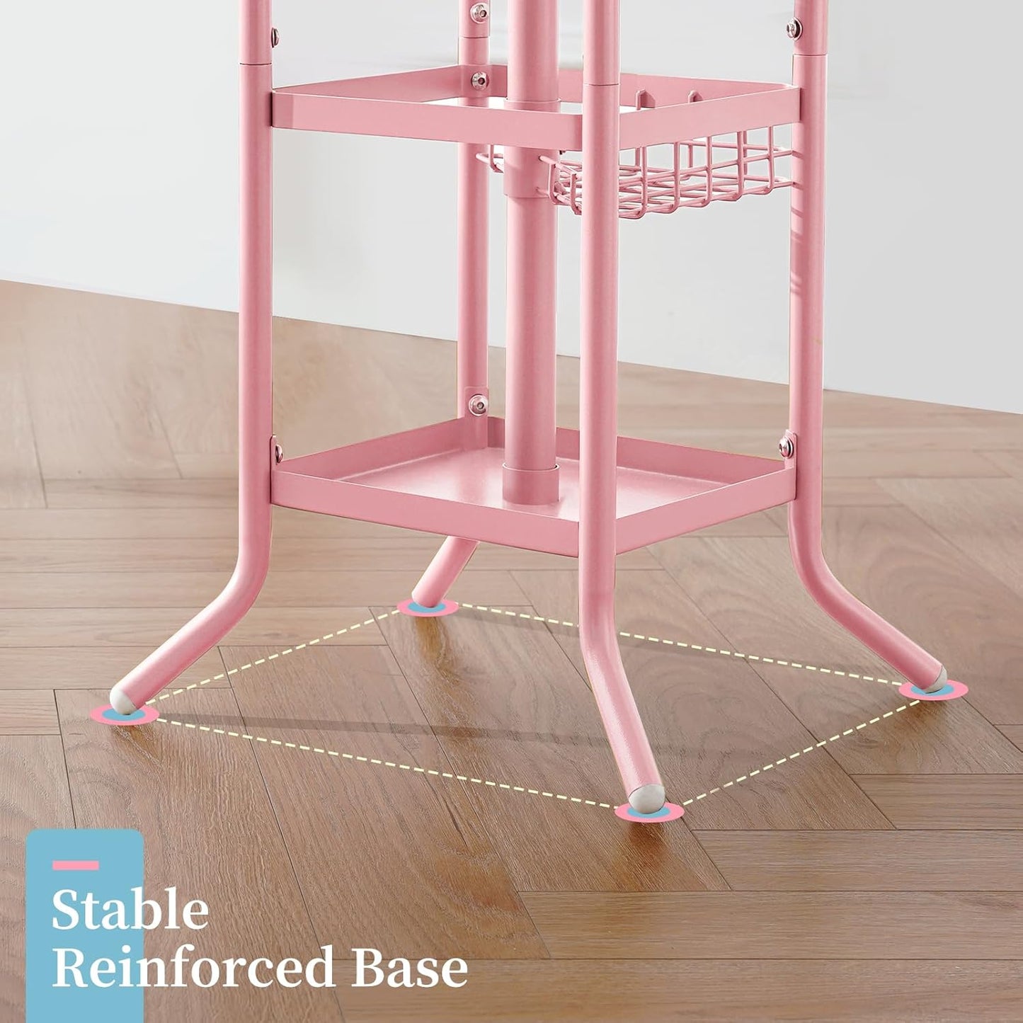 Coat Rack Freestanding, Coat Tree with Umbrella Holder, Metal Coat Rack Stand with 12 Hooks, Modern Coat Hanger Stand for Entryway, Purse Rack Hat Rack Stand for Living Room Bedroom Office