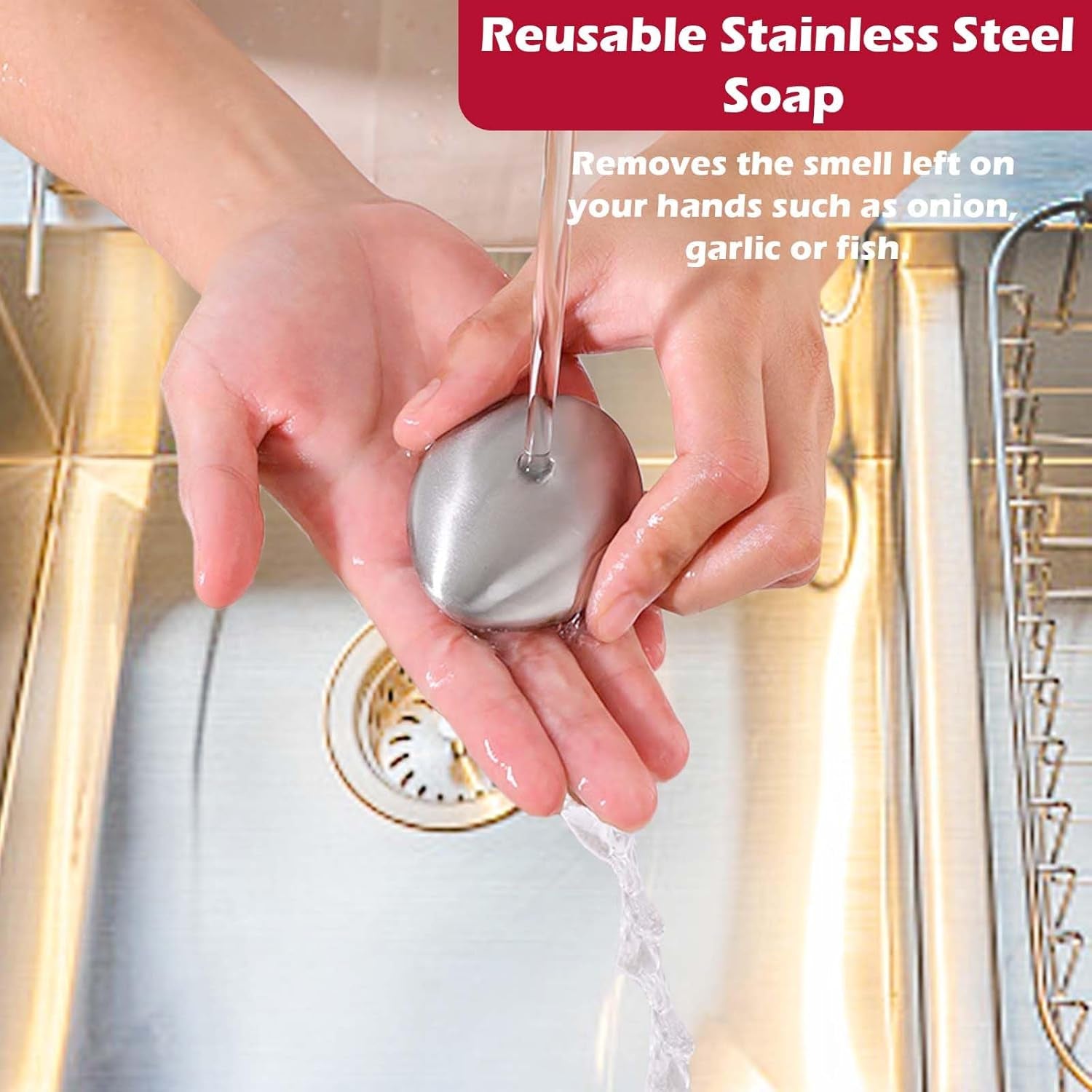 Onion Holder for Slicing, Onion Cutter Vegetable Chopper, Stainless Steel Tomato Potato Slicer, Meat Tenderizer Tool, Convenient Grip Food Slicer Assistant, Food Slice Guide for Vegetable Fruit