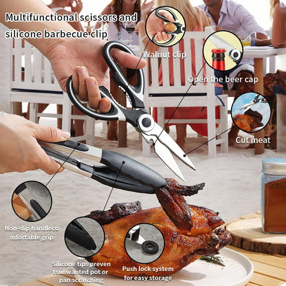 Camping Essentials: Comprehensive Cooking Utensils Set with Silverware, Plates, and Cups for Outdoor Activities, Picnics, and BBQs