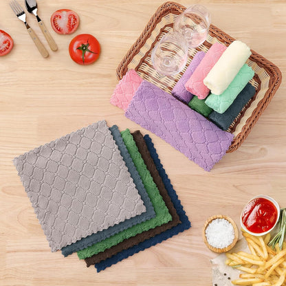 12 Pack Kitchen Dish Cloths (10 X 10 Inches, Grey) and 100% Cotton Dish Cloths, 8 Pack - 12 X 12 Inches, Waffle Weave Super Soft and Absorbent Dish Towels