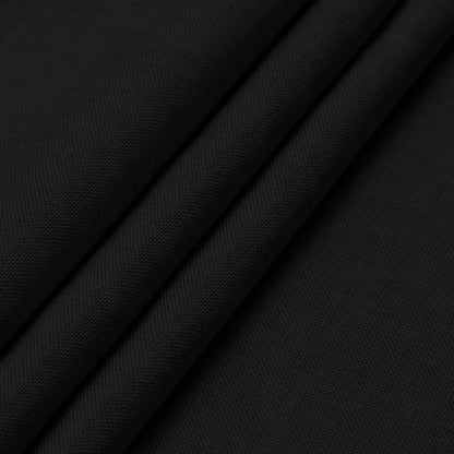 Faux Linen Waterproof Spill-Proof Tablecloth Stain Resistant round Table Cloth Wrinkle Free Decorative Fabric for Kitchen, Dining, Party, Weddings, Restaurants (70 In-Round, Black)