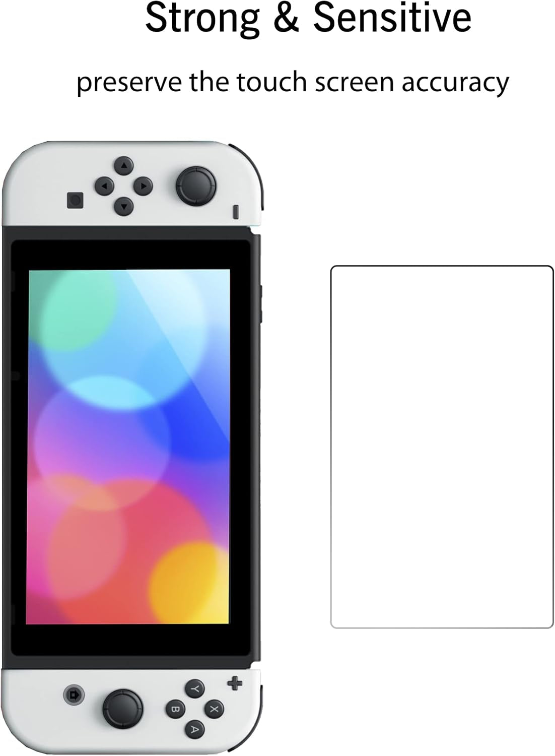 Tempered Glass Screen Protector for Nintendo Switch OLED Model 2021 [7 Inch] anti Scratch 9H Hardness [2 Pack]