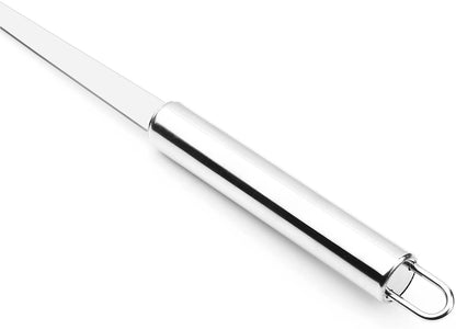 Stainless Steel Fat Skimmer Spoon - Fine Mesh Food Strainer for Grease, Gravy and Foam, Japanese Hot Pot Skimmer with Long Handle
