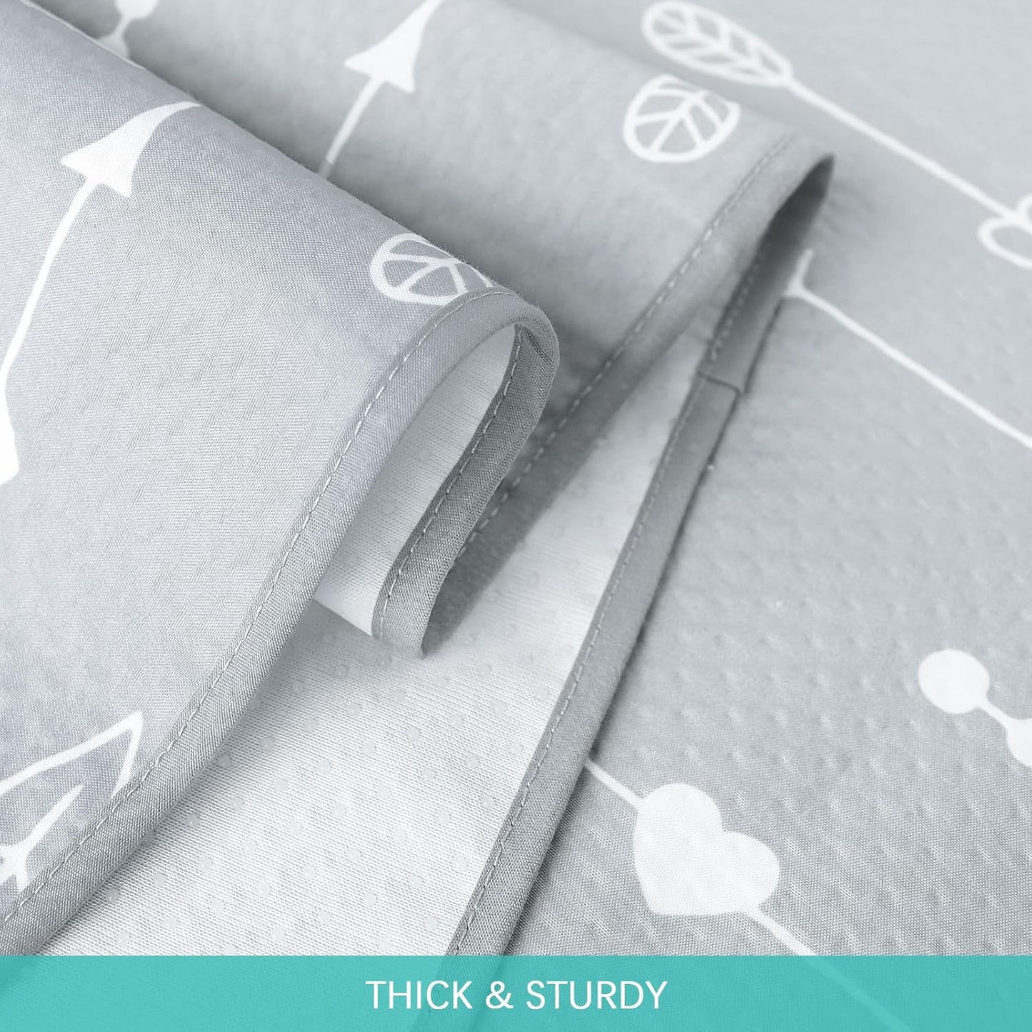 Splat Mat 2 Pack for under High Chair & Arts & Crafts & Eating Mess, Waterproof Baby Playtime Anti-Slip Mat for Floor or Table, Reusable & Portable Splash Mat 42” ×46”