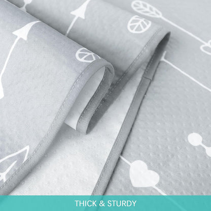 Splat Mat 2 Pack for under High Chair & Arts & Crafts & Eating Mess, Waterproof Baby Playtime Anti-Slip Mat for Floor or Table, Reusable & Portable Splash Mat 42” ×46”