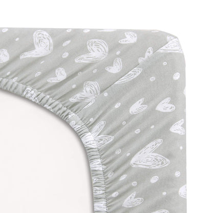 Bassinet Sheets Fit for Oval, Hourglass, Rectangle Bassinet Mattress, 2 Pack 100% Cotton Sheets for Halo, 4Moms, Maxi-Cosi, Delta, Baby Delight Bassinest, Unisex Fitted Sheet for Baby Boy Girl