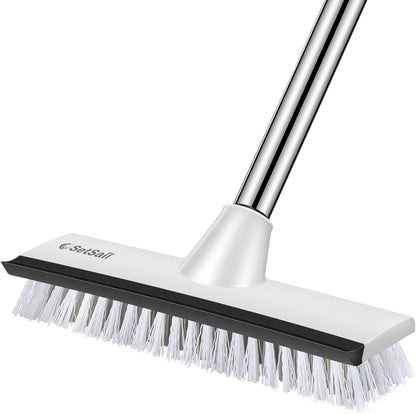 Toilet Brush and Holder & Floor Scrub Brush for Cleaning Shower Bathroom