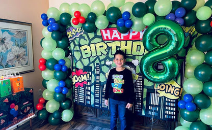 1 Balloon - Dark Green Birthday Number Balloons, 40 Inch Large Foil Balloons for Men Women Boys Girls Dark Green Themed Birthday Decorations