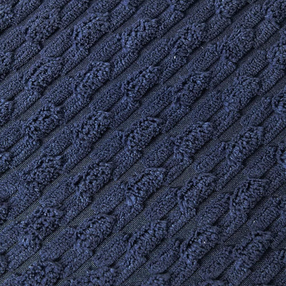 2 Packs Navy Blue Decorative Throw Pillow Covers 12X20 Inch for Couch Bed Sofa, Modern Farmhouse Boho Home Decor, Soft Cute Plush Corduroy Cushion Case 30X50 CM