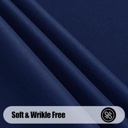 Rectangle Table Cloth, Waterproof Anti-Scratch Polyester Tablecloth, Decorative Washable Fabric Table Cover for Dining, Buffet, Parties and Outdoor, 60X84, Navy
