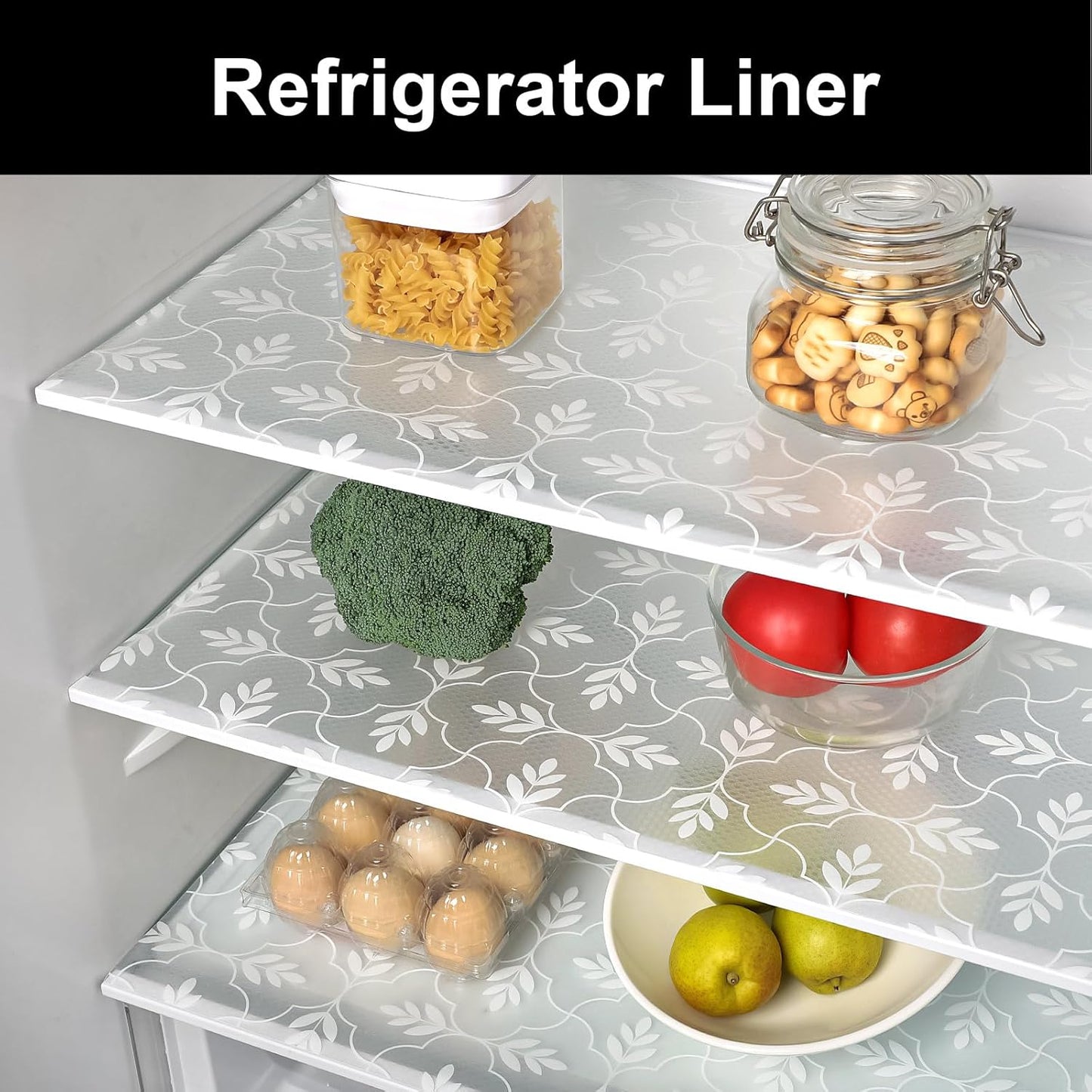 Shelf Drawer and Cabinet Liner, Washable Oil-Proof Shelf Liners for Kitchen Cabinets, Shelves, Refrigerator, Non-Adhesive Drawers Mats(Transparent, 11.8 X 118 Inch)