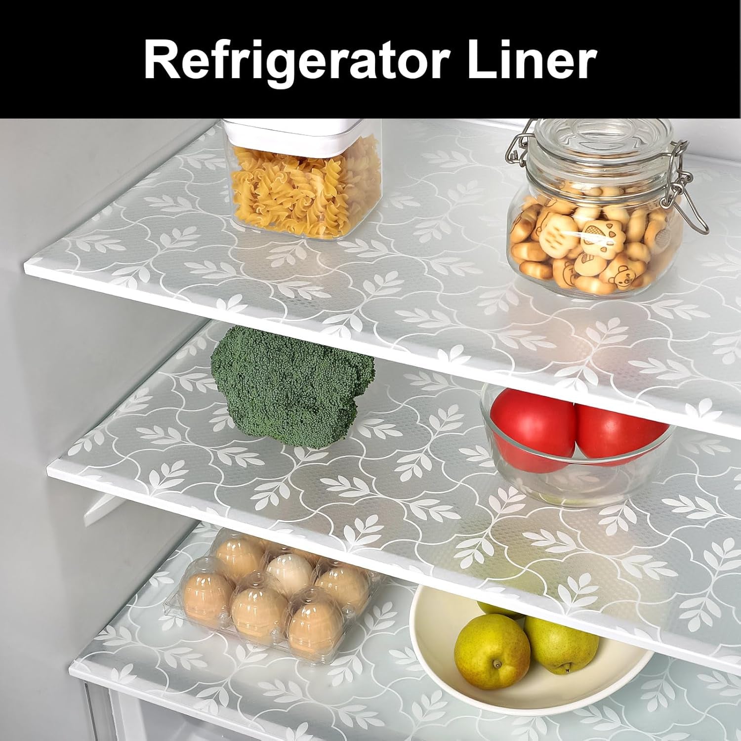 Shelf Drawer and Cabinet Liner, Washable Oil-Proof Shelf Liners for Kitchen Cabinets, Shelves, Refrigerator, Non-Adhesive Drawers Mats(Transparent, 11.8 X 118 Inch)