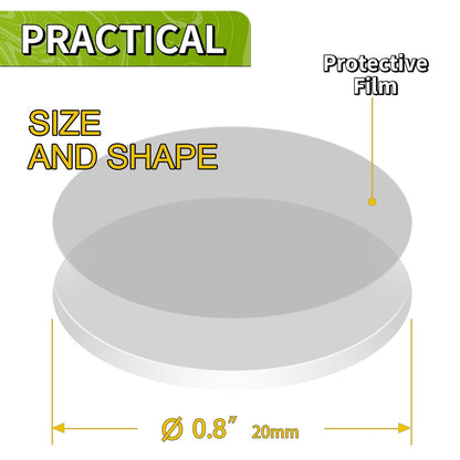 ® 350Pcs Double Sided Adhesive Dots, 0.8" Clear Removable Sticky Adhesive Mounting Putty, Waterproof No Trace Dots Adhesive Putty for Poster Picture Festival Decoration Museum (20Mm)