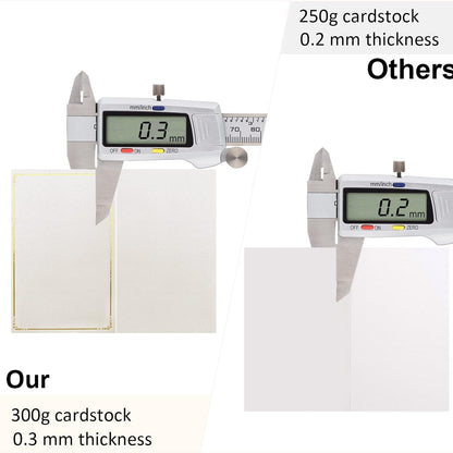 70 Pcs Place Cards Blank Fillable Banquet Seat Card with Gold Foil Frame, Place Cards for Table Setting, Escort Cards, Name Cards, Wedding Place Cards for Wedding, Table, Dinner Parties, 2.5" X 3.75"