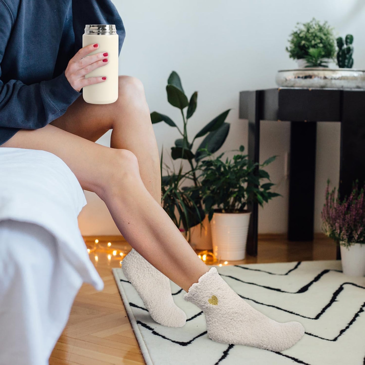 Self Care Gifts for Women, Get Well Gifts for Women, Sympathy Gift Baskets, Get Well Soon Care Package, Encouragement Inspirational Gift Baskets, Sending Hug (Ivory)