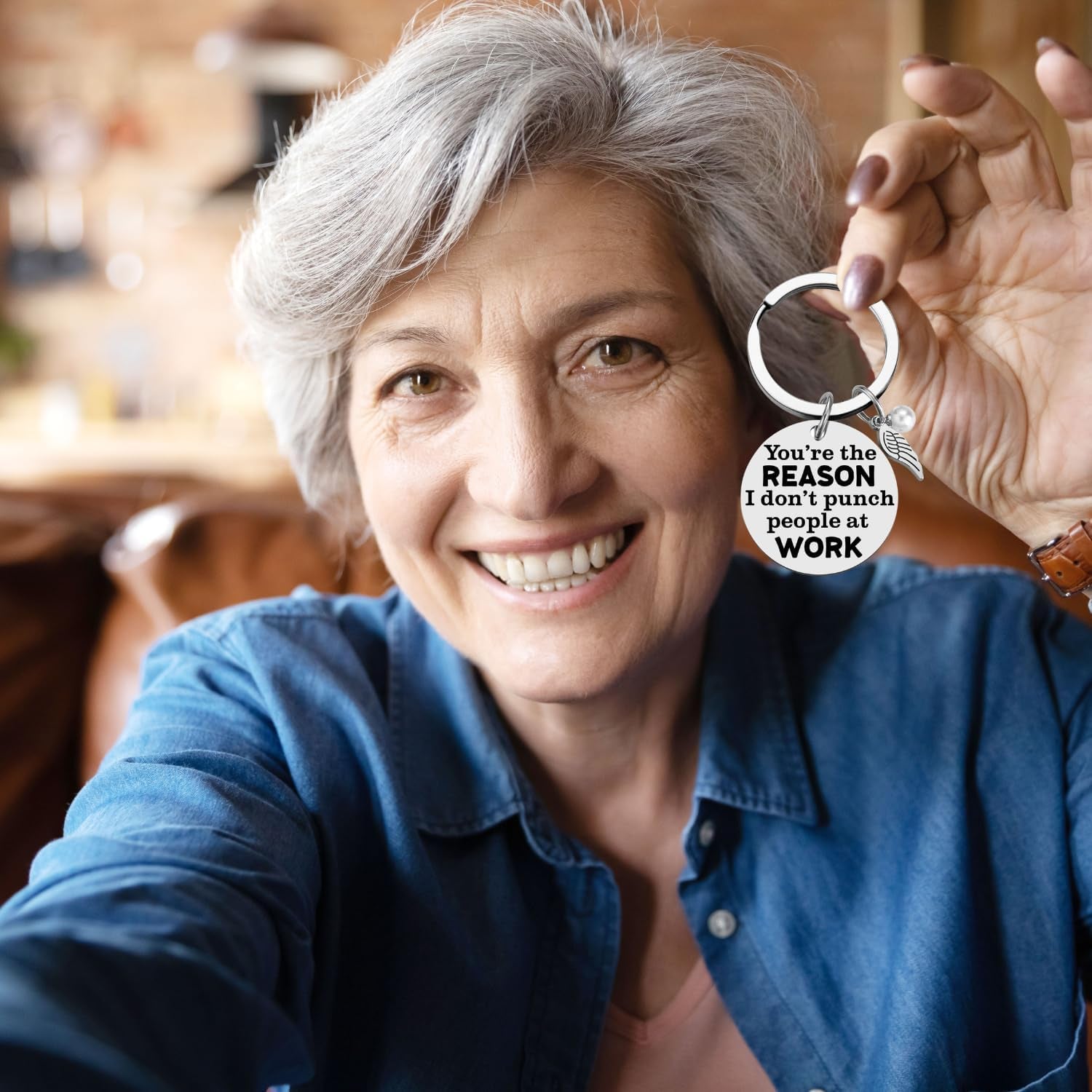 Best Friend Gift for Women - Gifts for Coworkers, Bestie Friendship Office Funny Appreciation Thank You Birthday Retirement Farewell Going Away Lady Gifts - Novelty Girls Accessories Keychains