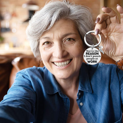 Best Friend Gift for Women - Gifts for Coworkers, Bestie Friendship Office Funny Appreciation Thank You Birthday Retirement Farewell Going Away Lady Gifts - Novelty Girls Accessories Keychains