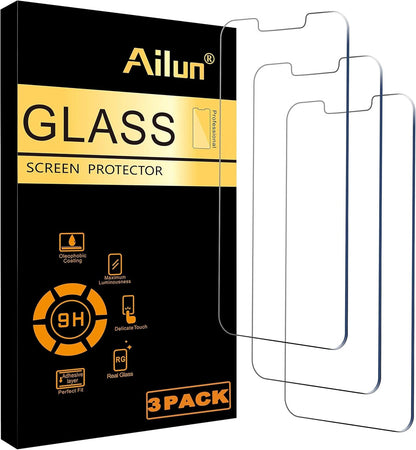 Iphone 14 Plus/Iphone 13 Pro Max [6.7 Inch Display] Glass Screen Protector 3 Pack and Camera Lens Protector for Iphone 13 Pro 6.1" ＆ Iphone 13 Pro Max 6.7"