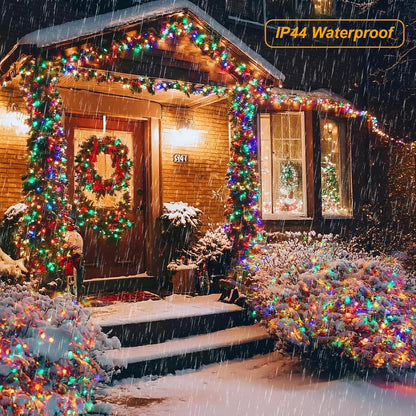 Halloween String Lights Battery Powered, 4 Pack Total 66.6 FT 200 LED Orange and Purple Halloween Lights Indoor Outdoor Decoration, Twinkle Fairy Light for Home Party Room Party Tree Decor