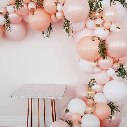 110Pcs Peach Balloons, 18 12 10 5 Inch Pastel Orange Balloons Different Sizes Peach Balloon Arch for Baby Shower Bridal Wedding Mothers Day Birthday Party Decorations