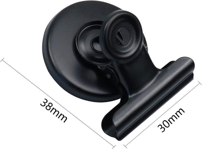 12Pack Fridge Magnets Refrigerator Magnets Magnetic Clips, 10Pack 25LBS Magnetic Hooks Heavy Duty Neodymium Magnet Hooks