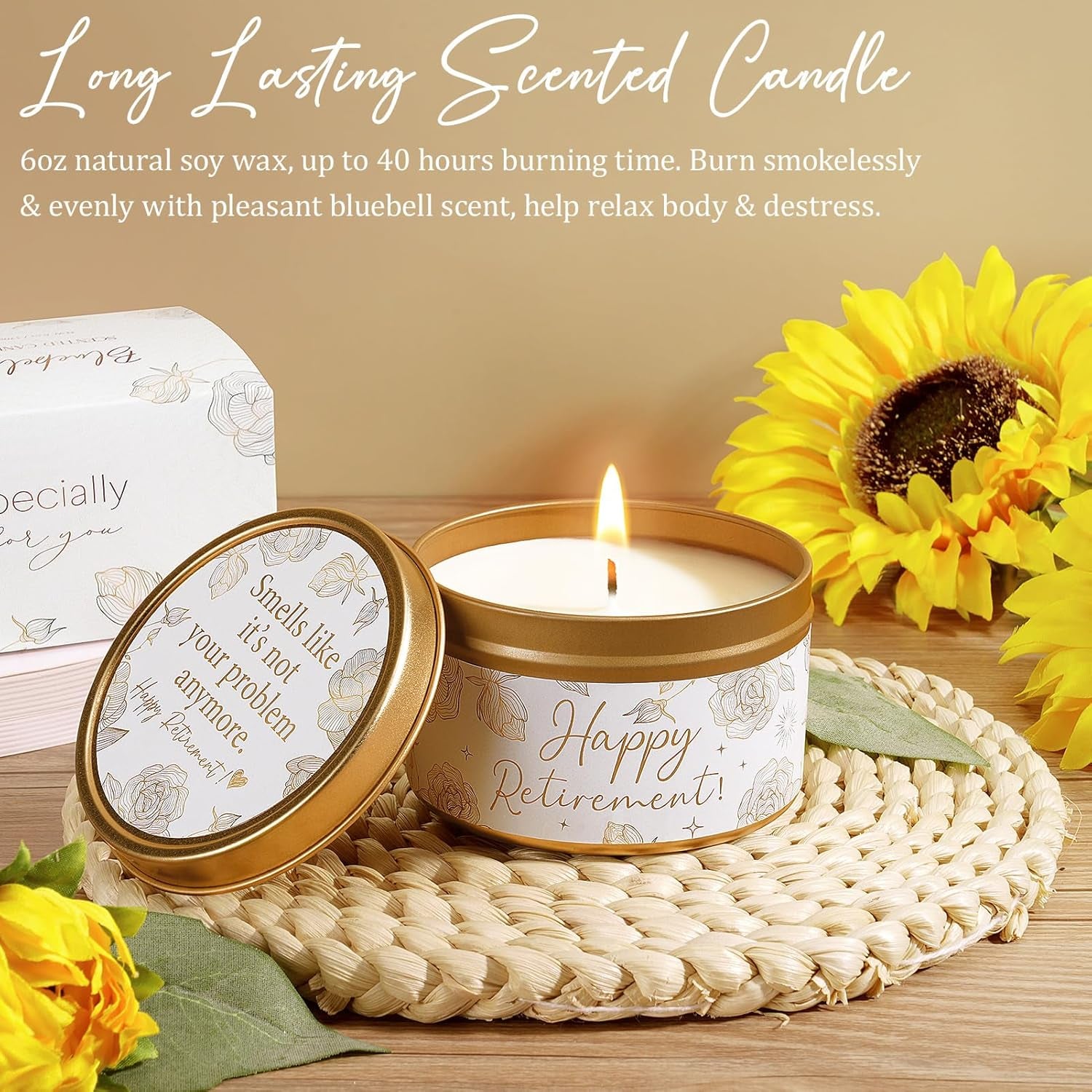 Happy Retirement Gift for Woman 2025, Funny Retirement Gifts for Women Coworkers, Cool Retired Gifts for Retirees Women Teacher Nurse Boss Friend Mom Grandma, Farewell Leaving Gift W/ Canvas Tote Bag