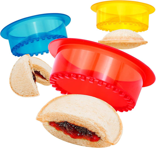 Sandwich Cutter and Sealer - 5 PCS Decruster Sandwich Maker - Peanut Butter and Jelly Crustless Sandwich Bread Pancake Maker Cookie Cutter for Kids Children Boys Girls