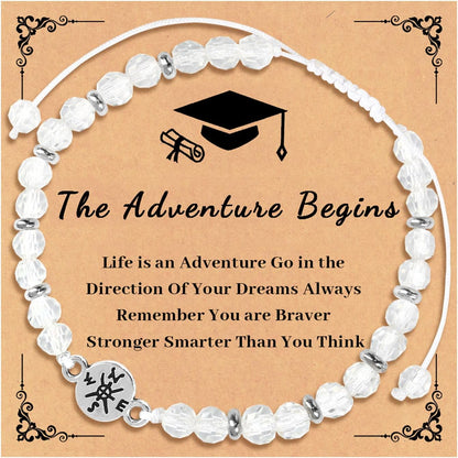 2025 Graduation Gifts for Her Cool High School College Class 5Th 8Th Grade Girls Bracelet Cards Middle School Kindergarten Masters Degree Senior Congratulations Gifts